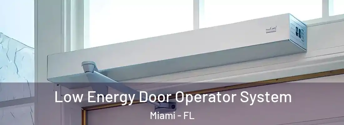 Low Energy Door Operator System Miami - FL